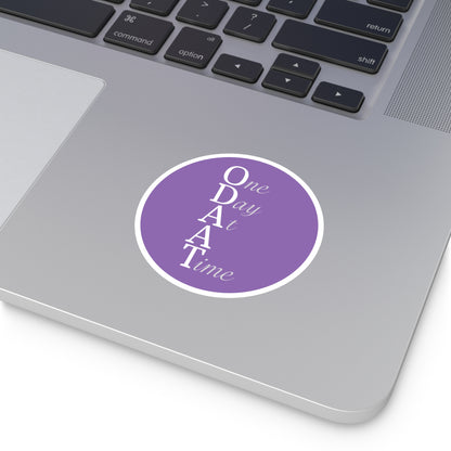 Haler Smith Vinyl Round Sticker - ODAAT - Light Purple