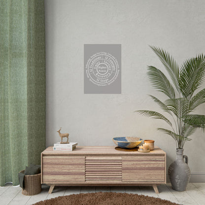 Haler Smith Rolled Poster - Higher Power 1 - Light Gray Matte Finish