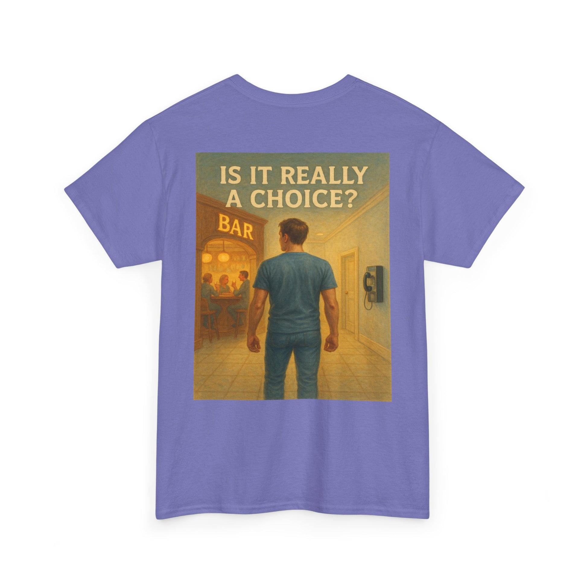Haler Smith - T-Shirt - Haler Smith Heavy Cotton Short Sleeve Tee 2XL - 5XL - Is It Really My Choice - Bar and Phone