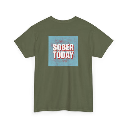 Haler Smith - T-Shirt - Haler Smith Heavy Cotton Short Sleeve Tee - Sober Today 5 - S - XL