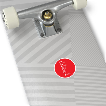 Haler Smith Vinyl Round Sticker - ODAAT - Red