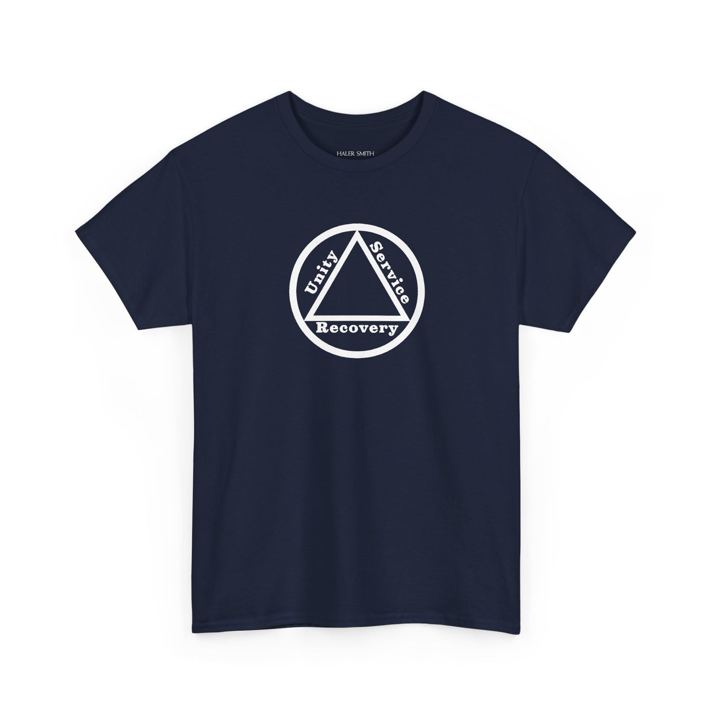 Sobriety Short Sleeve T-Shirt | Unity Service Recovery Design 1 On The Front
