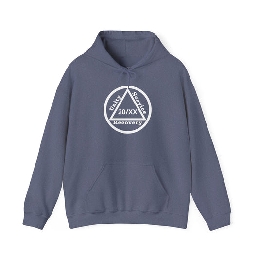 Sobriety Hoodie | Unity Service Recovery Sobriety Years Design 1 On The Front