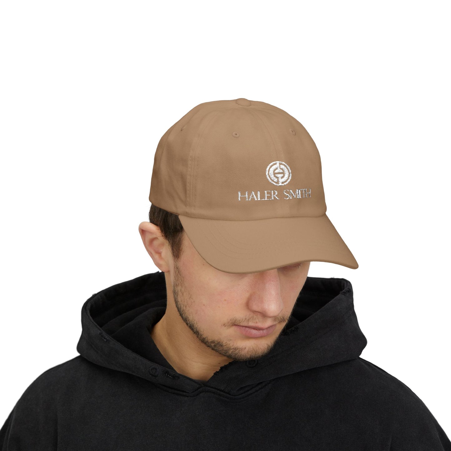 Haler Smith - Hats - Haler Smith Dad Cap - Haler Smith Logo - White