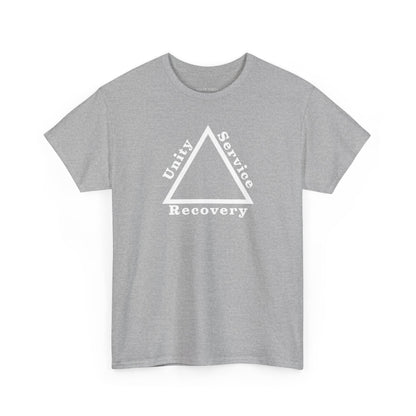 Recovery Short Sleeve T-Shirt | Unity Service Recovery Design 1 On The Front