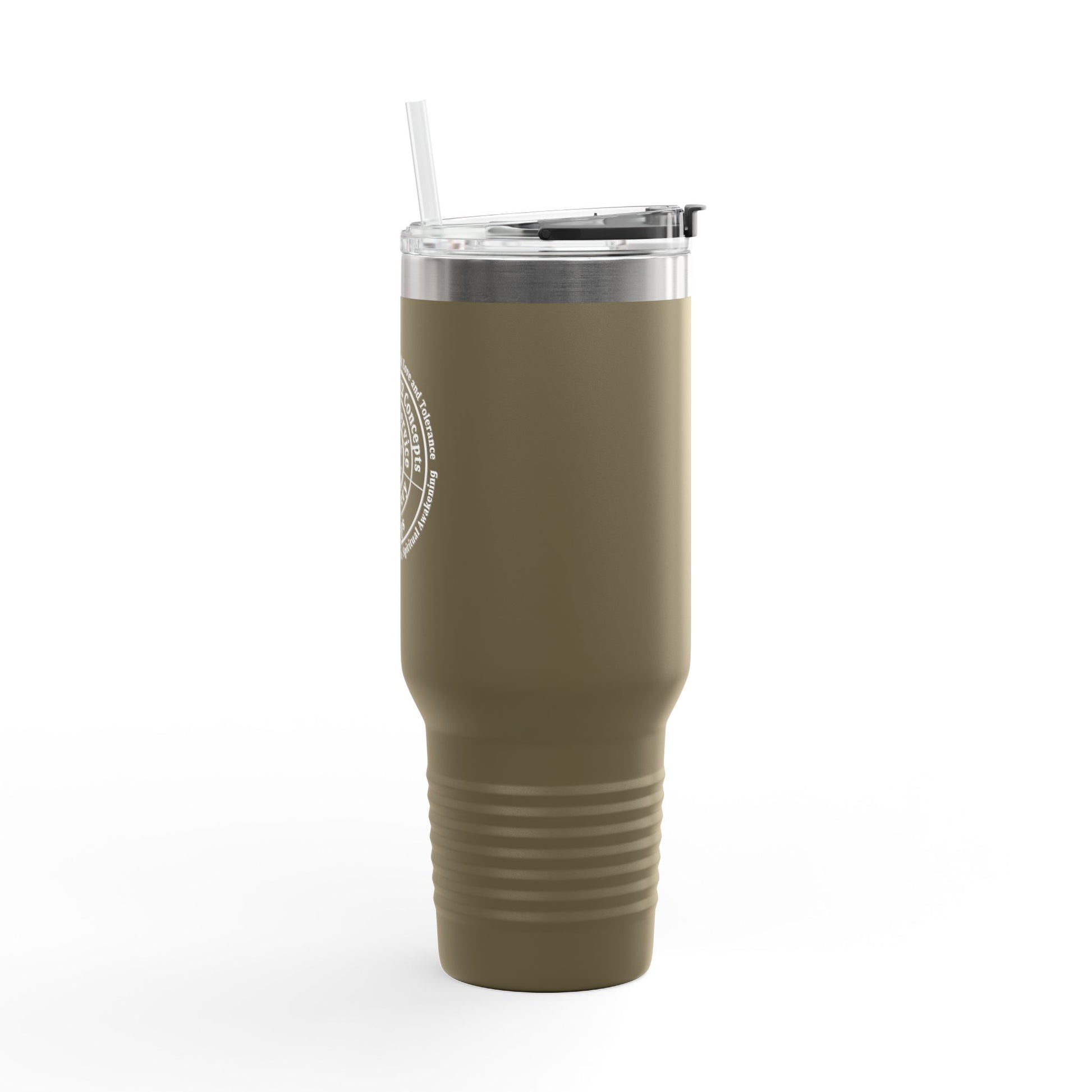 Haler Smith - Mug - Haler Smith Insulated Travel Mug with Straw 40 oz. - Higher Power 1 - White Letters