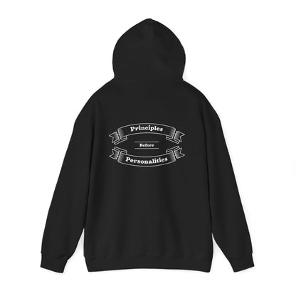 Haler Smith - Hoodie - Haler Smith Cotton Blend Hooded Sweatshirt Hoodie - Principles Before Personalities 1 - S - XL