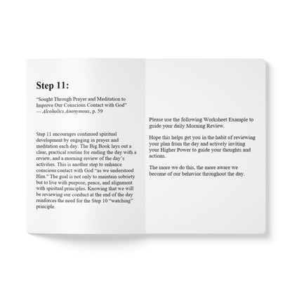 Haler Smith Guided Softcover Journal - Step 11 Morning Review - Mountain Morning Scene