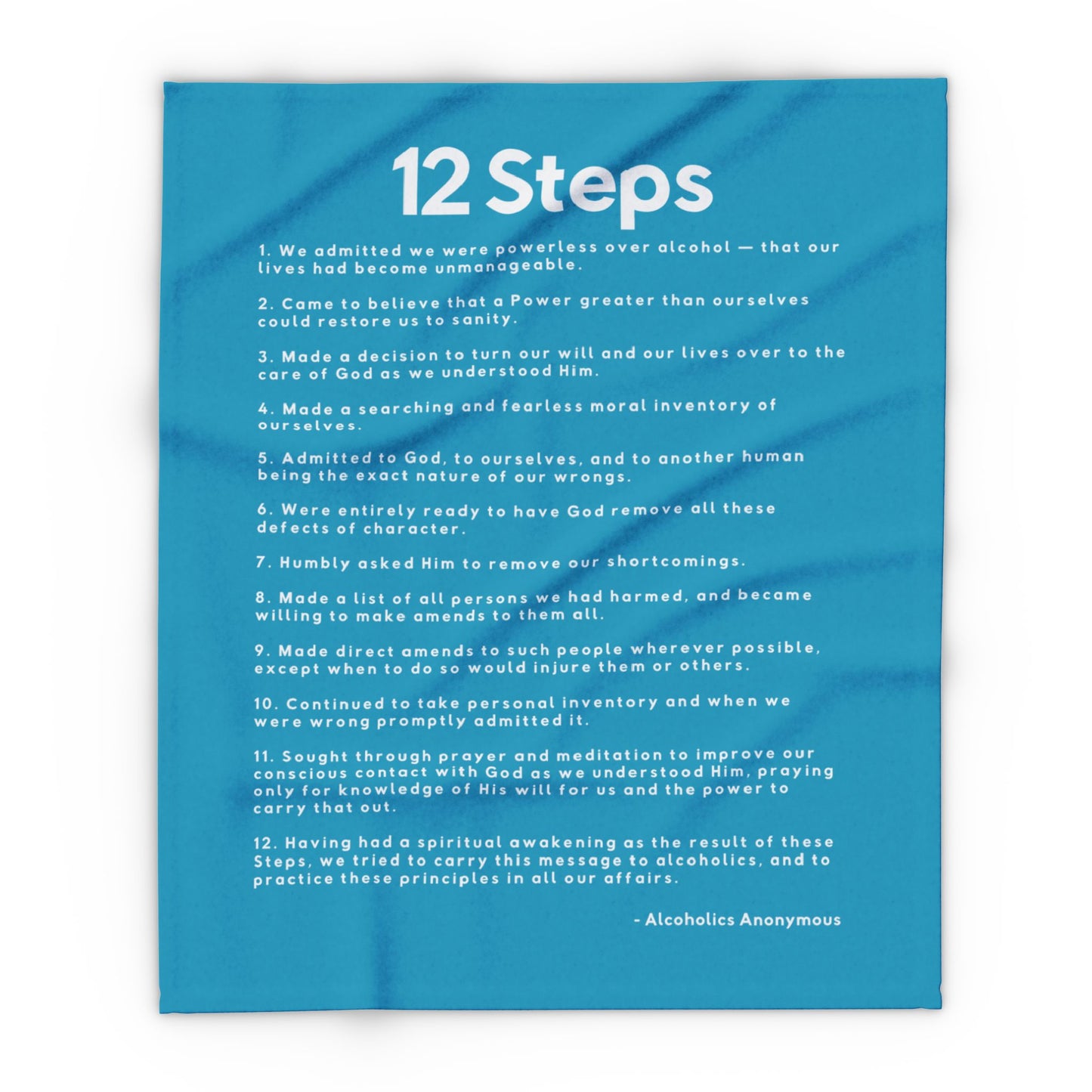 Haler Smith - Home Decor - Haler Smith Polar Fleece Blanket - 12 Steps - Turquoise