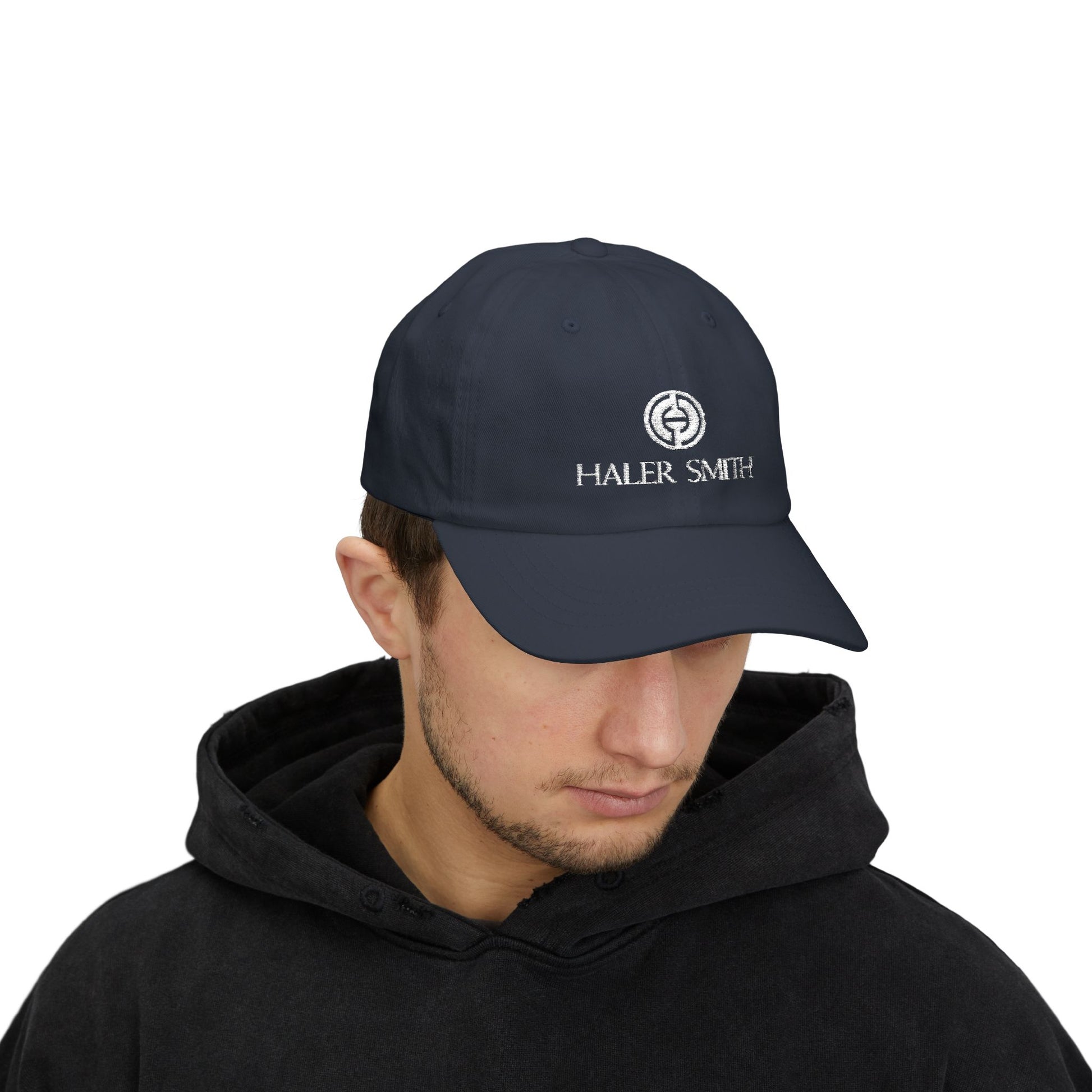 Haler Smith - Hats - Haler Smith Dad Cap - Haler Smith Logo - White