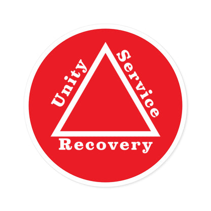 Haler Smith Vinyl Round Sticker - Unity Service Recovery 1 - Red