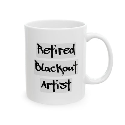 Recovery Ceramic Coffee Mug | Retired Blackout Artist Design 1