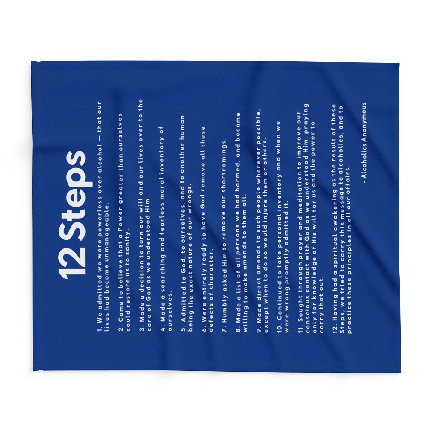Haler Smith Polar Fleece Blanket - 12 Steps - Dark Blue