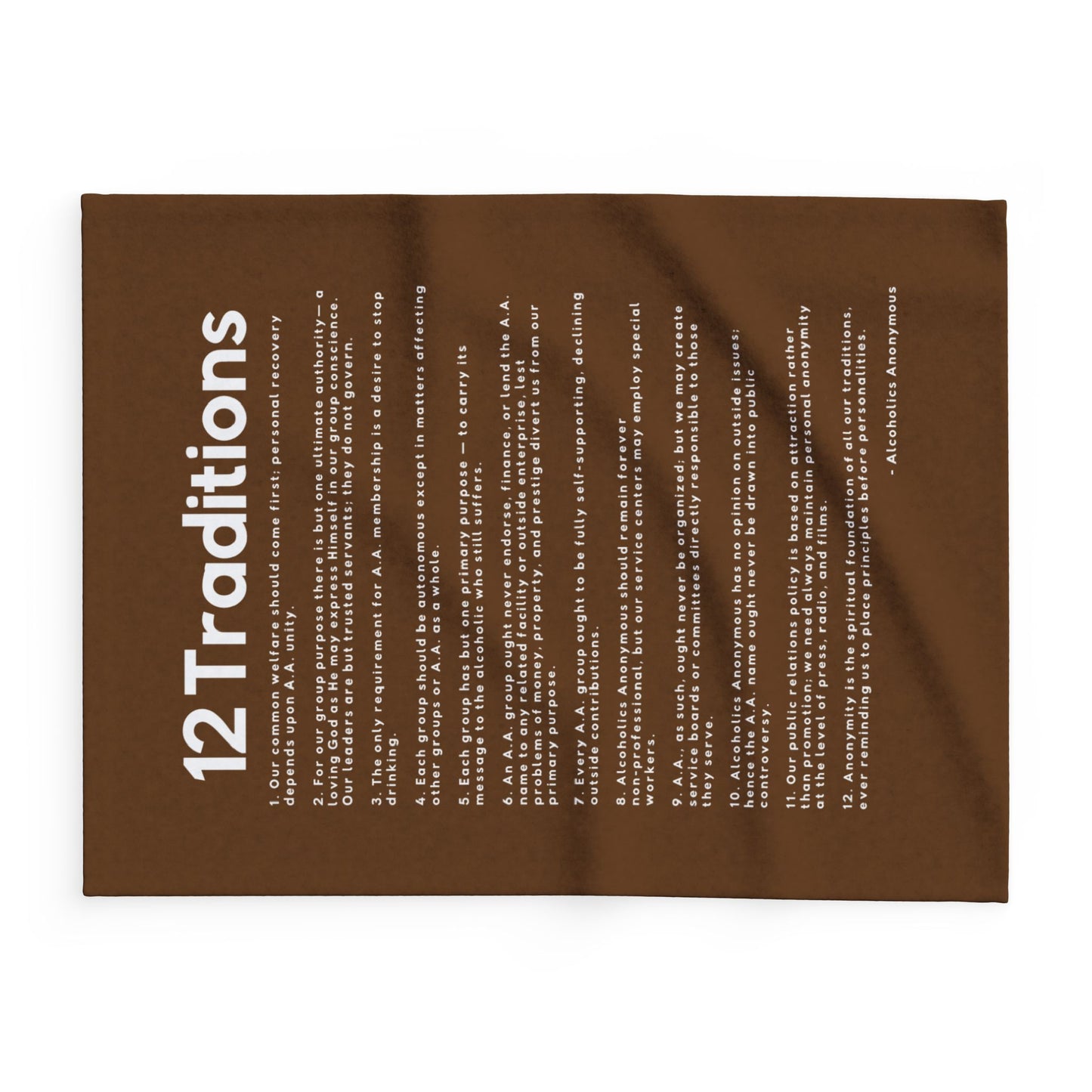 Haler Smith Polar Fleece Blanket - 12 Traditions - Brown