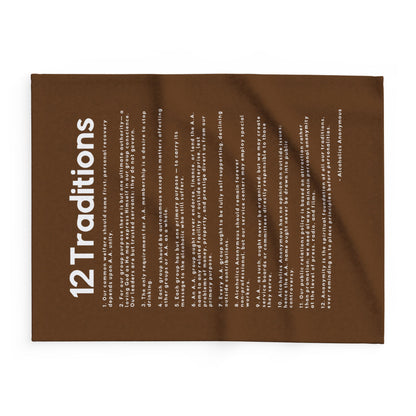 Haler Smith Polar Fleece Blanket - 12 Traditions - Brown