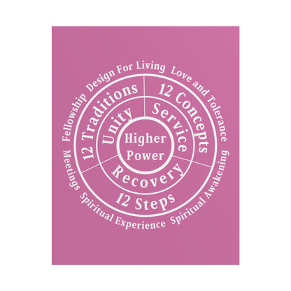 Haler Smith Rolled Poster - Higher Power 1 - Light Pink Matte Finish