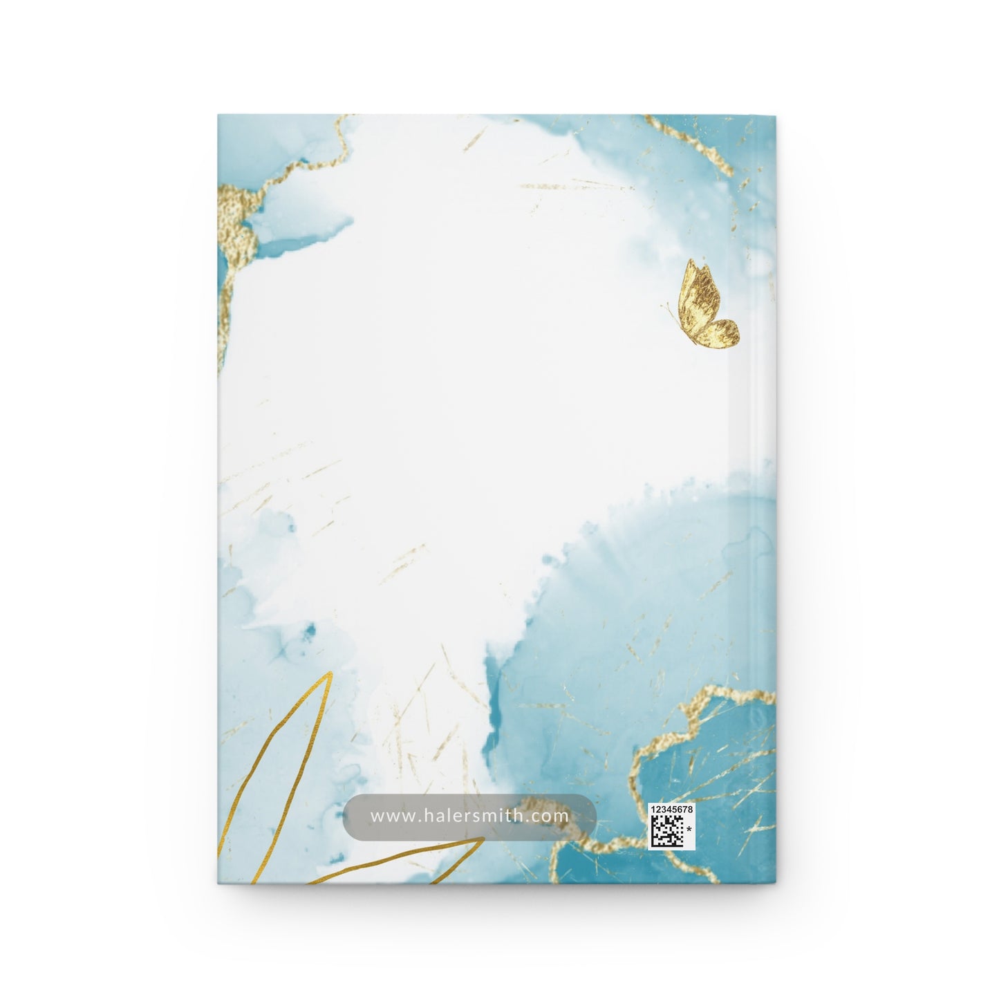 Haler Smith Hardcover Journal - My Recovery Journal - Gold Leaf - Blue Letters