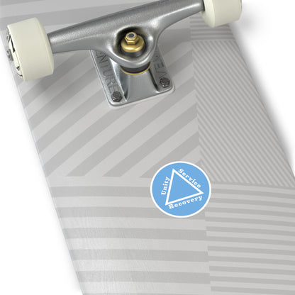 Haler Smith Vinyl Round Sticker - Unity Service Recovery 1 - Light Blue