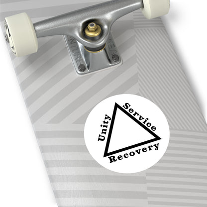 Haler Smith Vinyl Round Sticker - Unity Service Recovery 1 - White