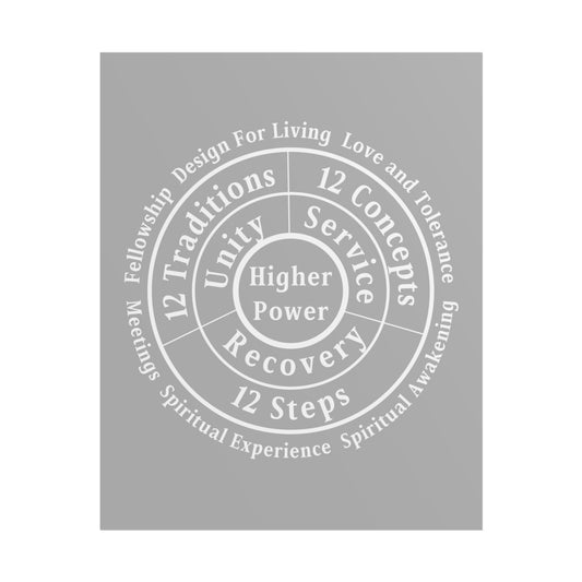 Haler Smith Rolled Poster - Higher Power 1 - Light Gray Matte