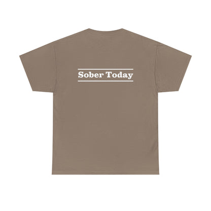 Haler Smith - T-Shirt - Haler Smith Heavy Cotton Short Sleeve Tee - Sober Today 3 - S - XL