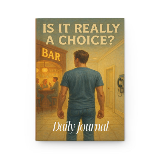 Haler Smith Hardcover Journal - Daily Journal - Is It Really A Choice - Bar and Phone
