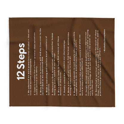 Haler Smith - Home Decor - Haler Smith Polar Fleece Blanket - 12 Steps - Brown