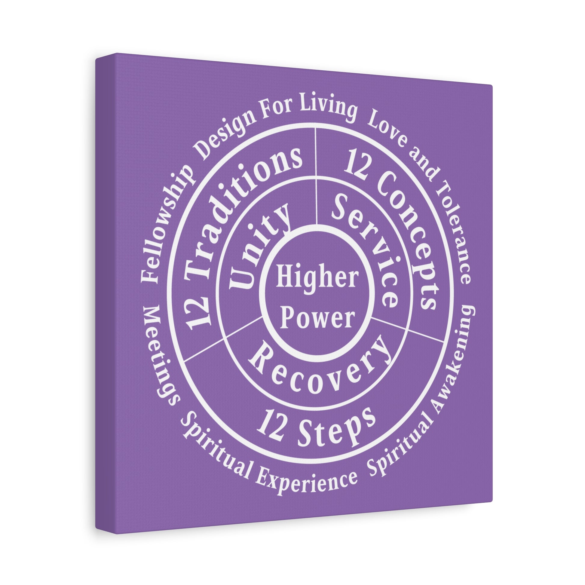 Haler Smith - Canvas - Haler Smith Matte Canvas - Higher Power 1 - Light Purple Matte Finish