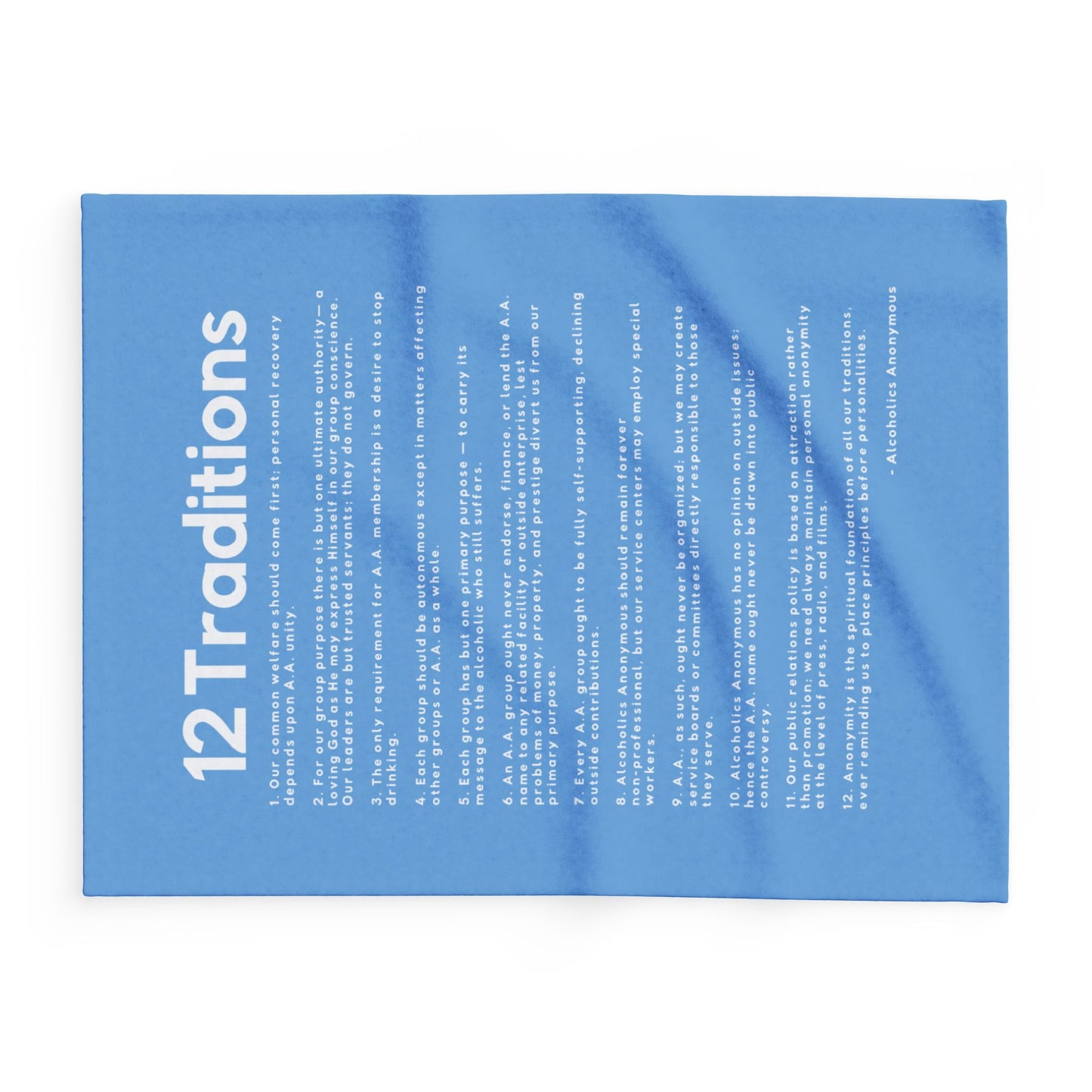 Haler Smith Polar Fleece Blanket - 12 Traditions - Light Blue