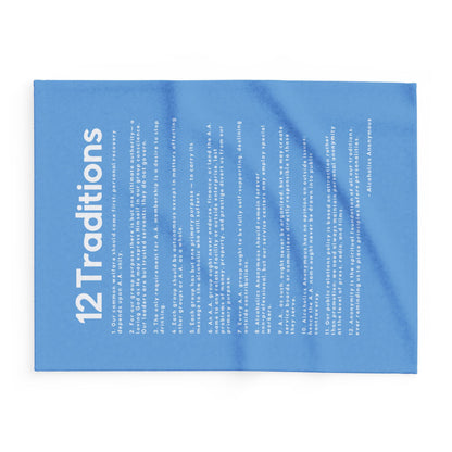 Haler Smith Polar Fleece Blanket - 12 Traditions - Light Blue