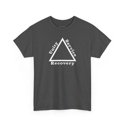 Recovery Short Sleeve T-Shirt | Unity Service Recovery Design 1 On The Front