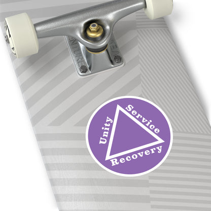 Haler Smith Vinyl Round Sticker - Unity Service Recovery 1 - Light Purple