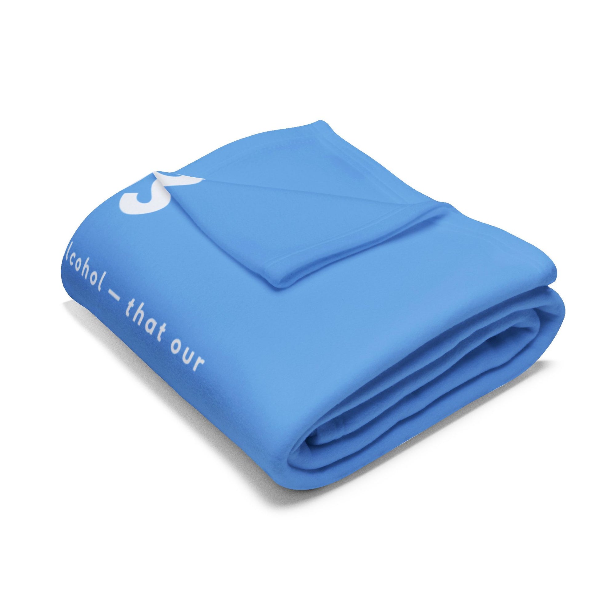 Haler Smith - Home Decor - Haler Smith Polar Fleece Blanket - 12 Steps - Light Blue