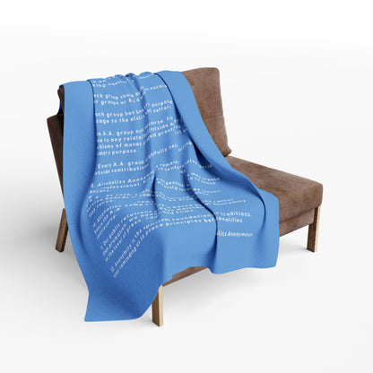 Haler Smith Polar Fleece Blanket - 12 Traditions - Light Blue