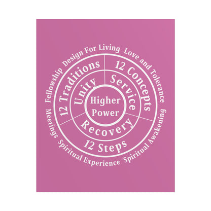 Haler Smith Rolled Poster - Higher Power 1 - Light Pink Matte Finish