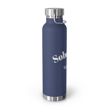 Recovery Insulated Water Bottle 22oz | Sober Life Est. Design 1