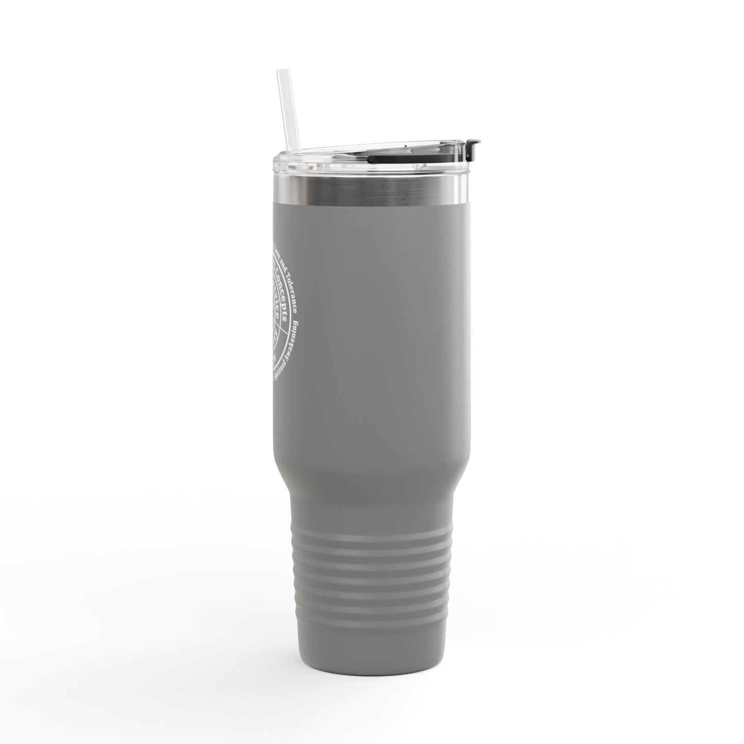 Haler Smith - Mug - Haler Smith Insulated Travel Mug with Straw 40 oz. - Higher Power 1 - White Letters