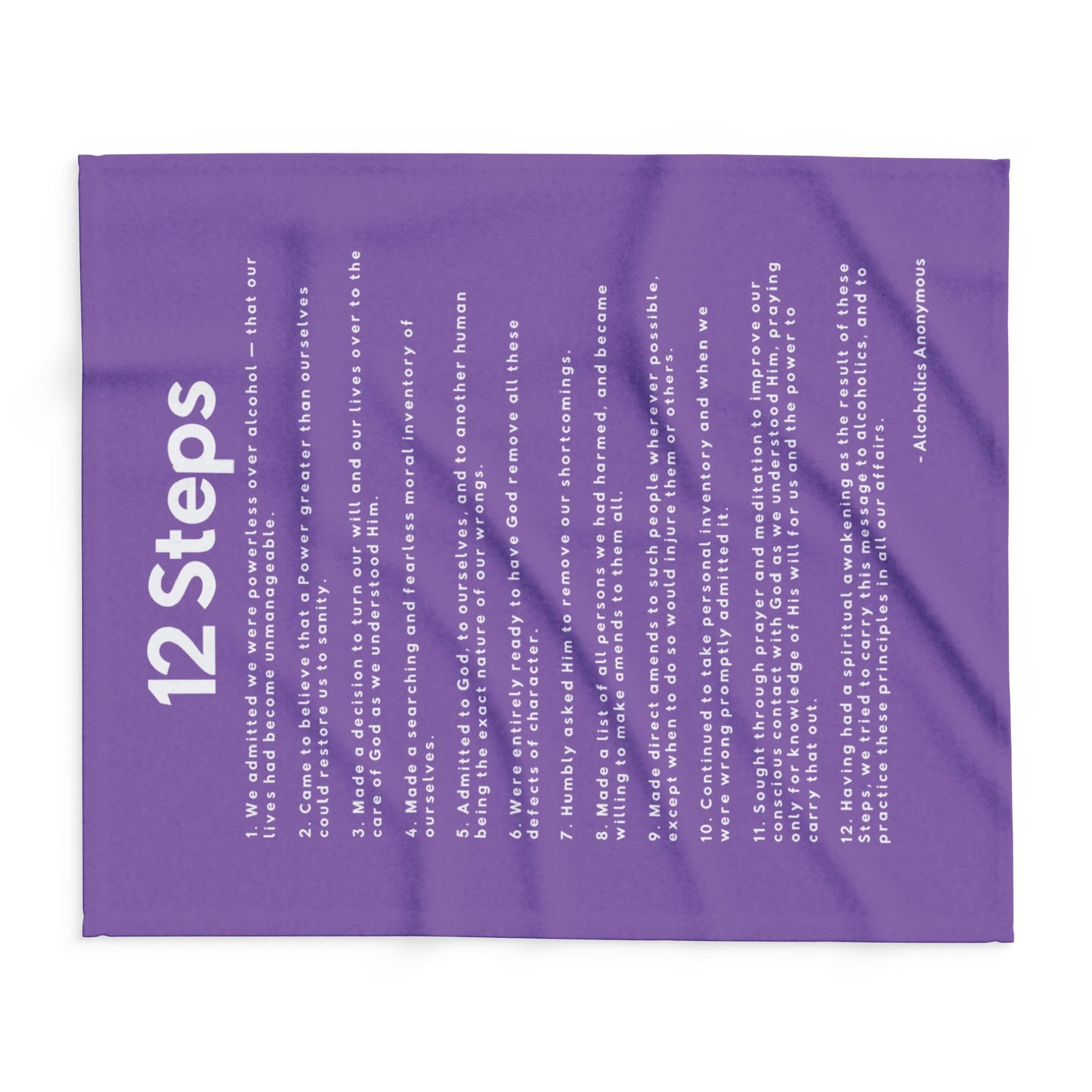 Haler Smith Polar Fleece Blanket - 12 Steps - Light Purple