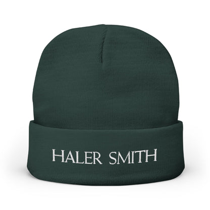 Haler Smith Knit Beanie - HALER SMITH - White Letters