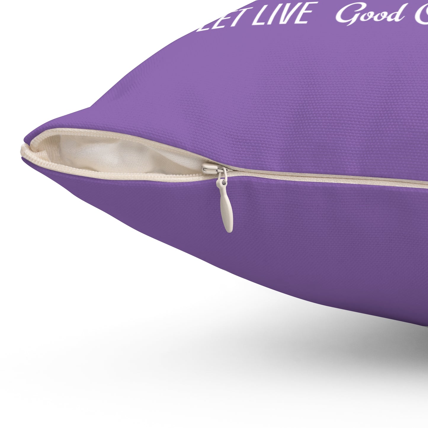 Haler Smith Square Polyester Pillow - Recovery Phrases 1 - Light Purple