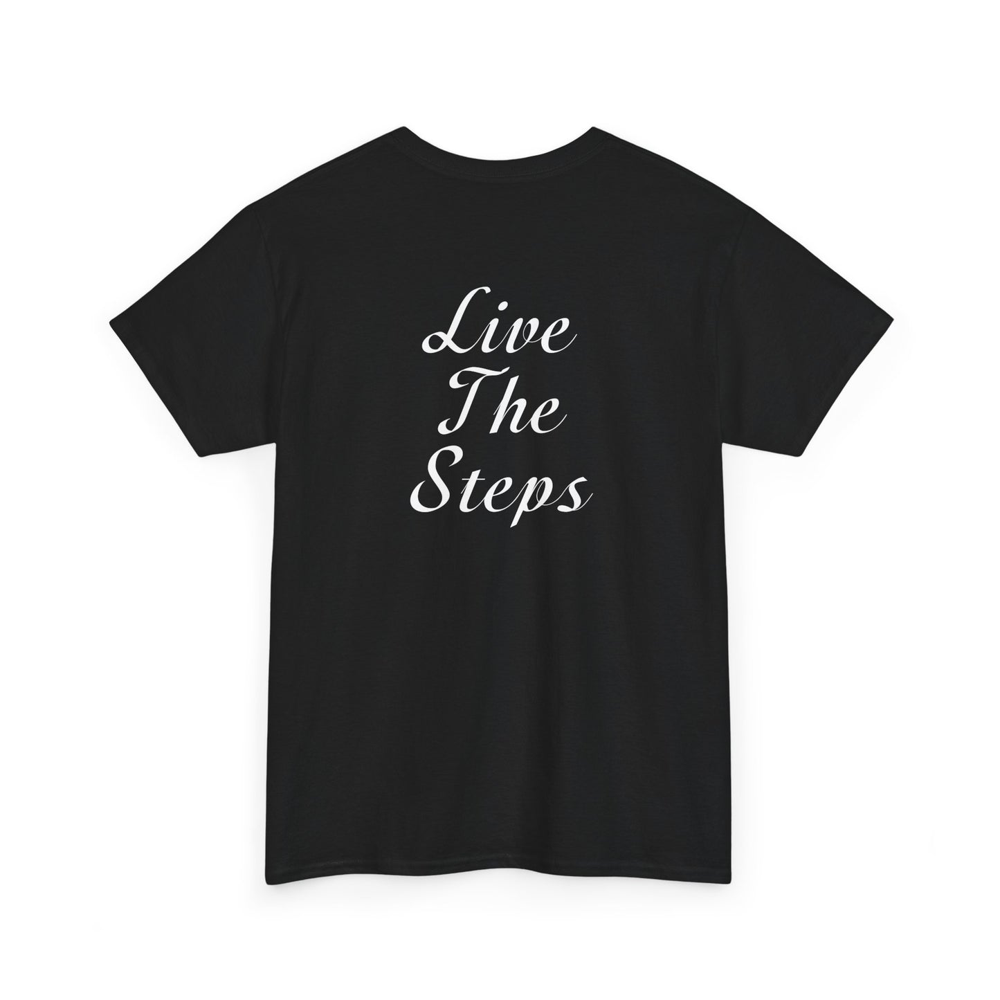 Haler Smith - T-Shirt - Haler Smith Heavy Cotton Short Sleeve Tee S - XL - Live The Steps - White Letters