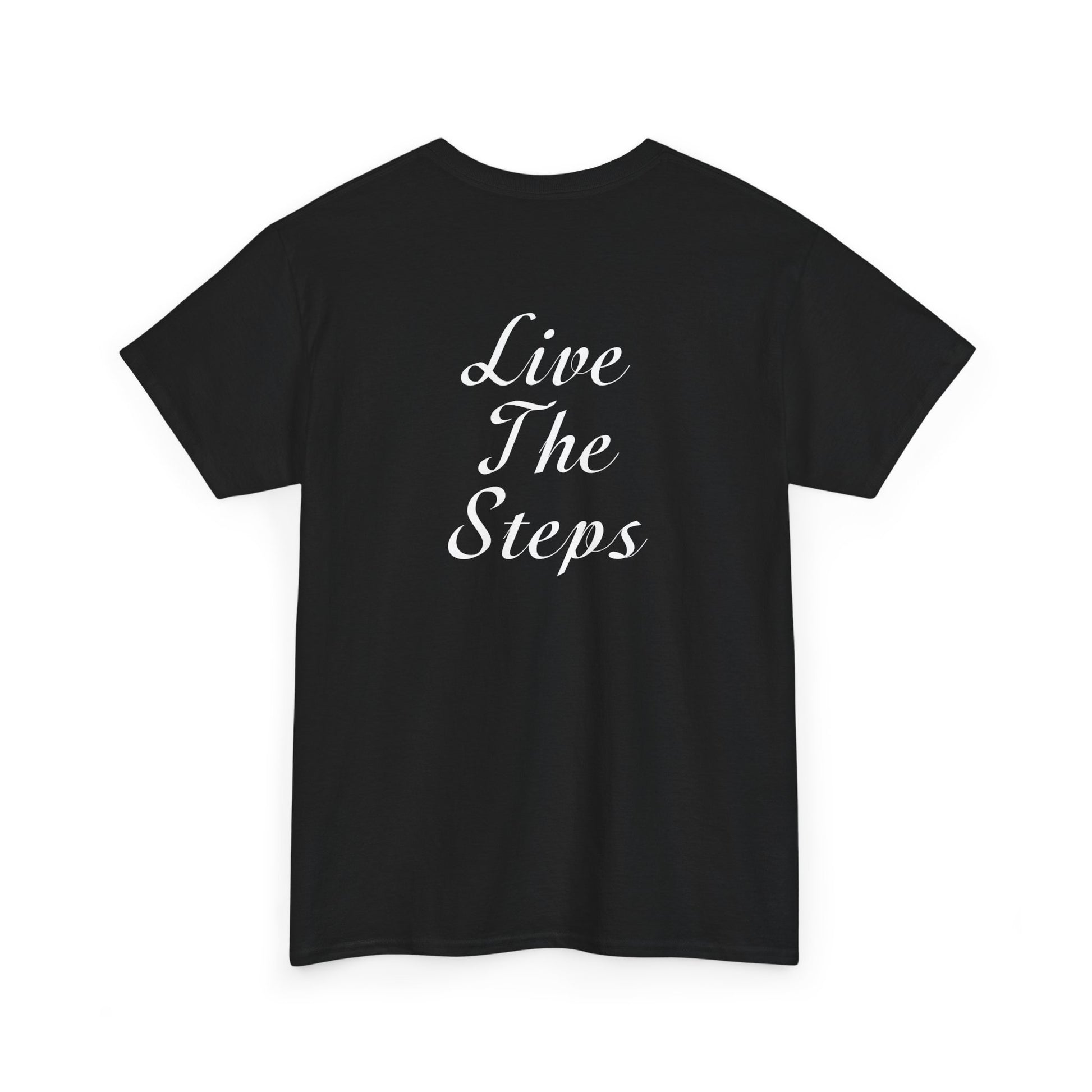 Haler Smith - T-Shirt - Haler Smith Heavy Cotton Short Sleeve Tee S - XL - Live The Steps - White Letters
