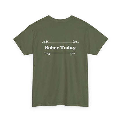 Haler Smith - T-Shirt - Haler Smith Heavy Cotton Short Sleeve Tee - Sober Today 1 - 2XL - 5XL