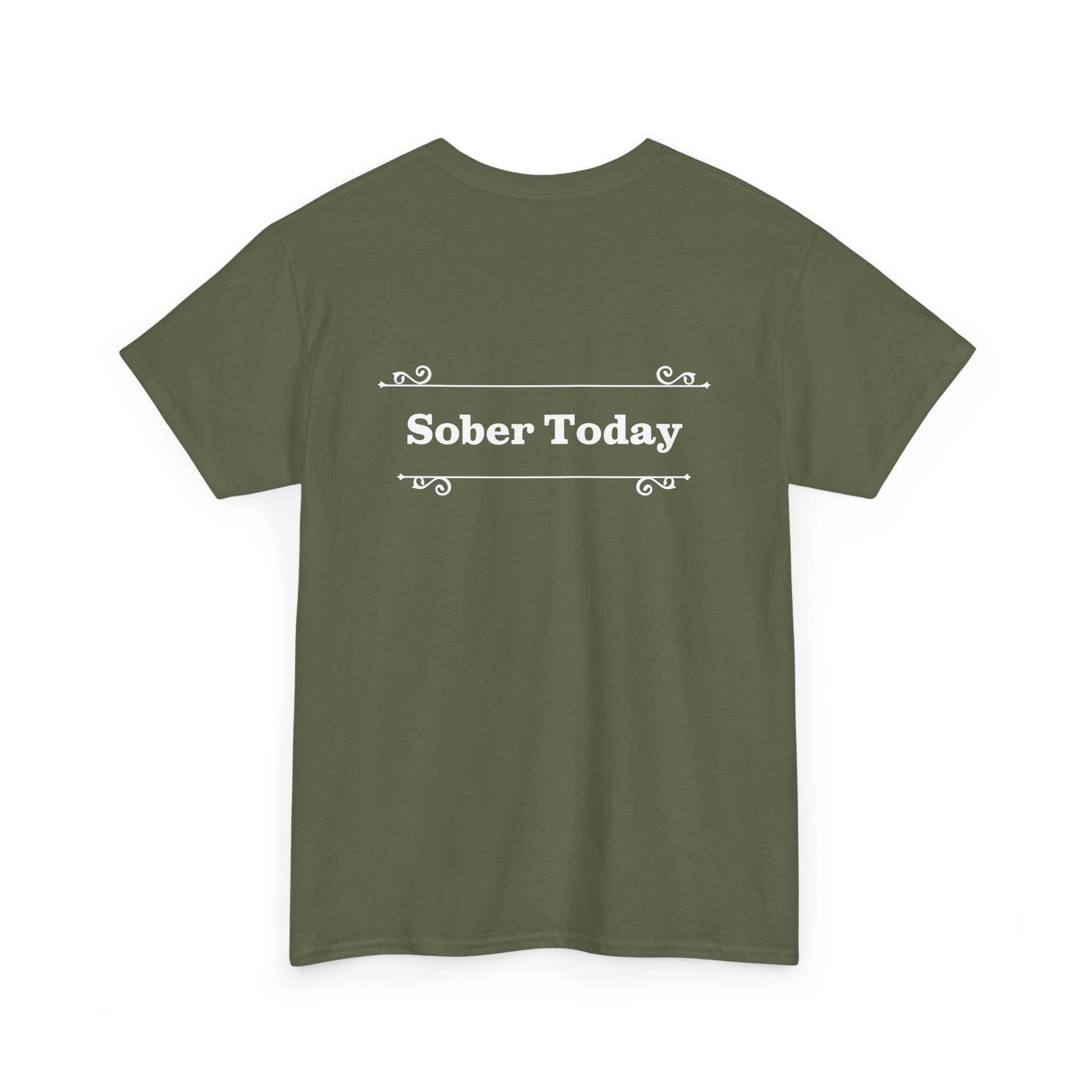 Haler Smith - T-Shirt - Haler Smith Heavy Cotton Short Sleeve Tee - Sober Today 1 - S - XL