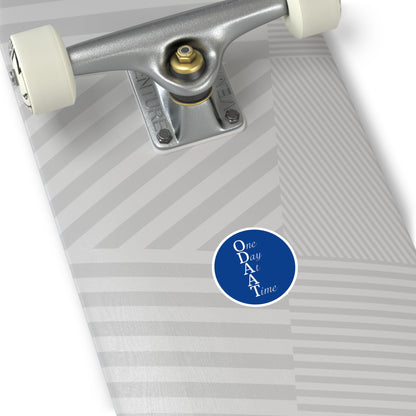 Haler Smith Vinyl Round Sticker - ODAAT - Dark Blue