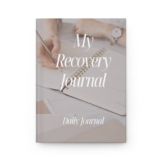 Haler Smith Hardcover Journal - My Recovery Journal - Journal Scene - White Letters
