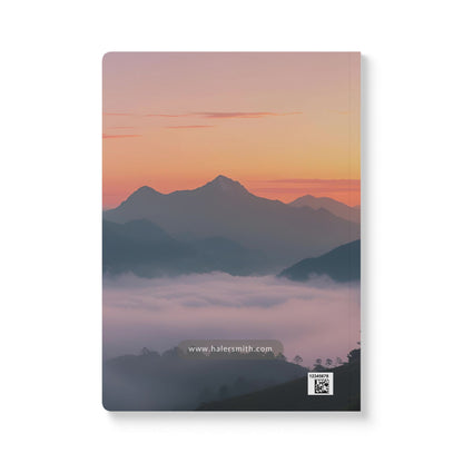 Haler Smith Guided Softcover Journal - Step 11 Morning Review - Mountain Morning Scene - White Letters