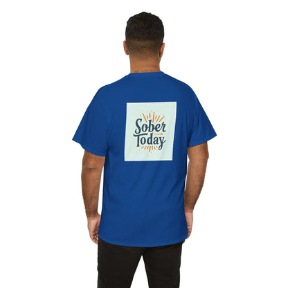 Haler Smith - T-Shirt - Haler Smith Heavy Cotton Short Sleeve Tee - Sober Today 6 - S - XL