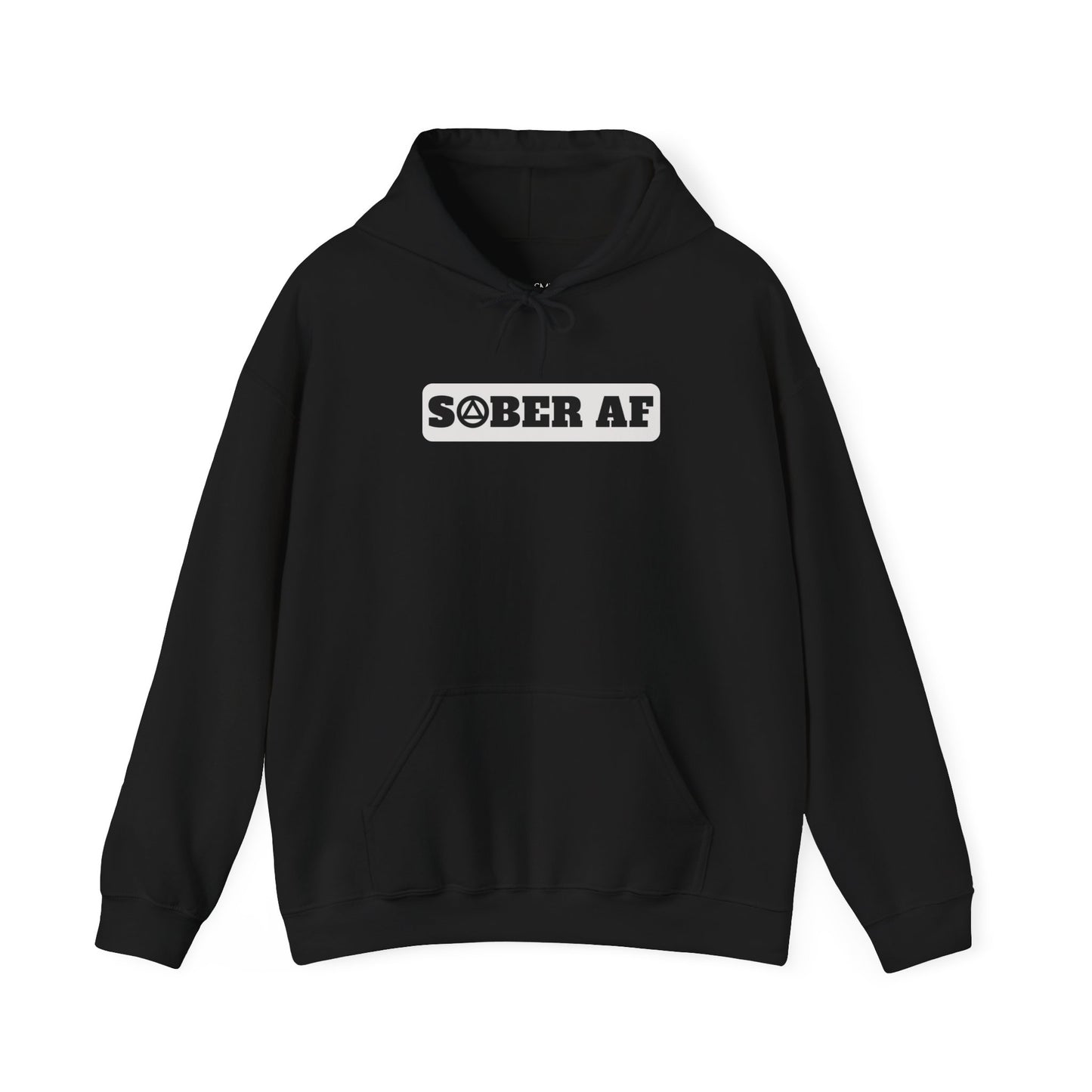 Recovery Hoodie | Sober AF Design 1 On The Front
