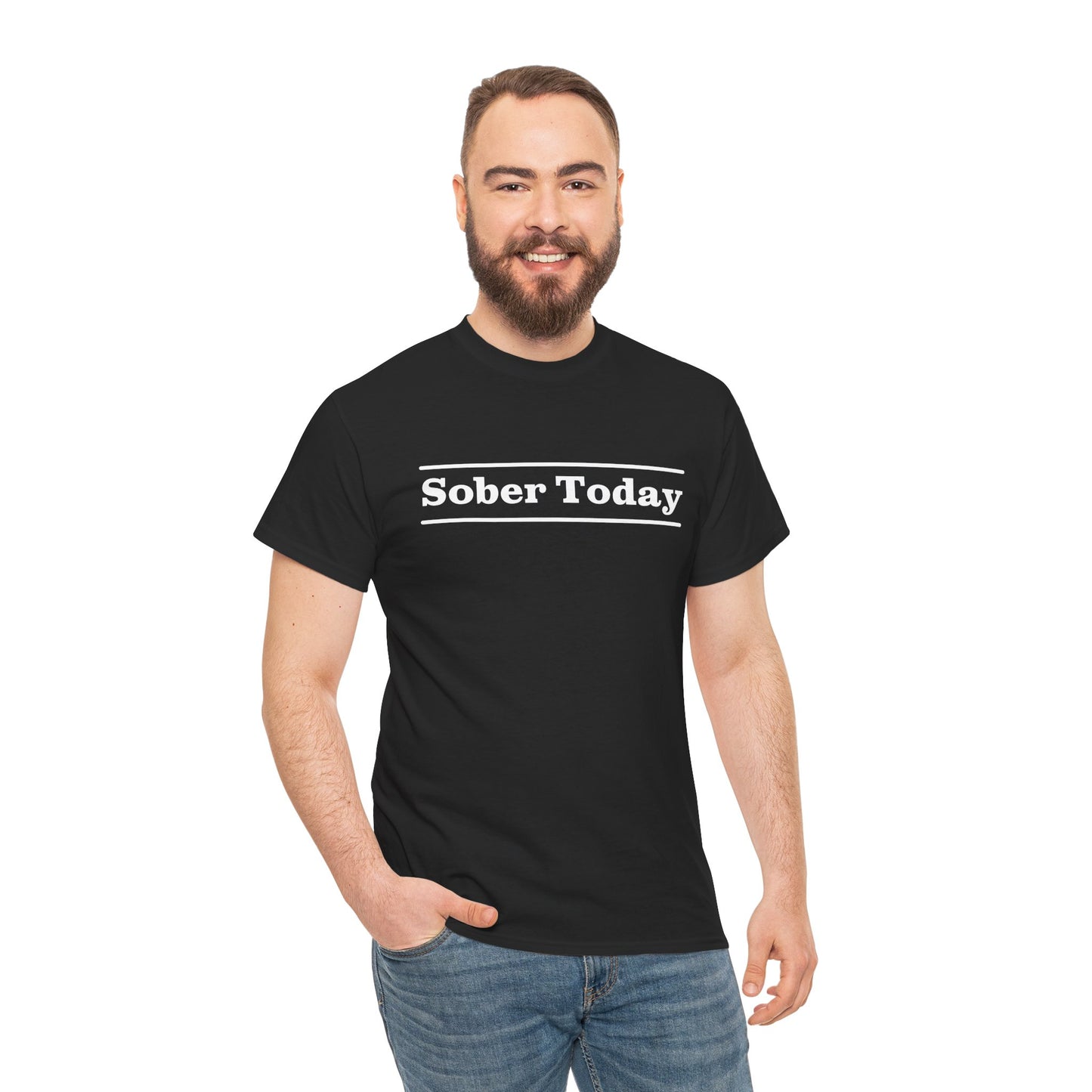 Recovery Short Sleeve T-Shirt | Sober Today Design 3 On The Front